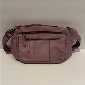 Elegant Dusty Rose Crossbody Bag